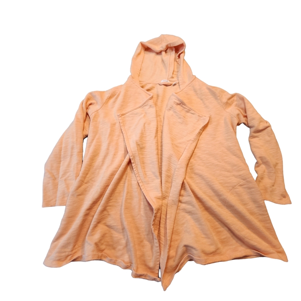 J. Jill Pure Women's Melon Long-Sleeve Open Front Jacket Cover Up Size L i5
